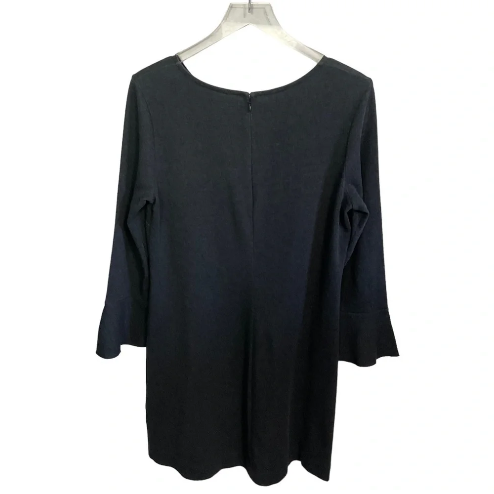Madewell Charcoal Heather Gray Long bell sleeve Knit Tunic Dress Size M - Picture 3 of 14